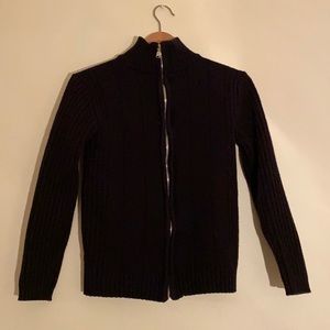 MERINO WOOL ZIP SWEATER MADE IN ITALY